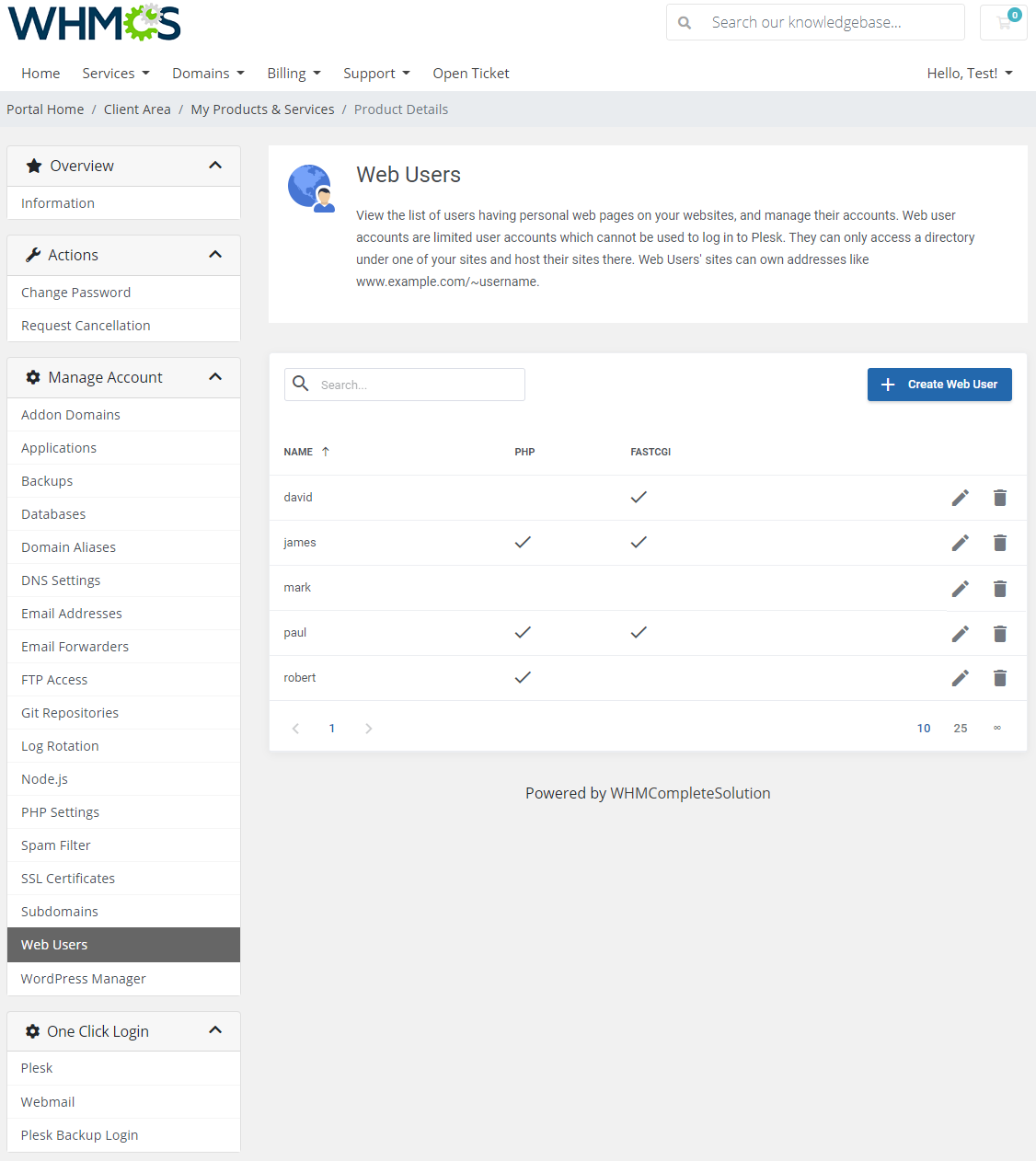 Plesk Extended For WHMCS: Module Screenshot 21