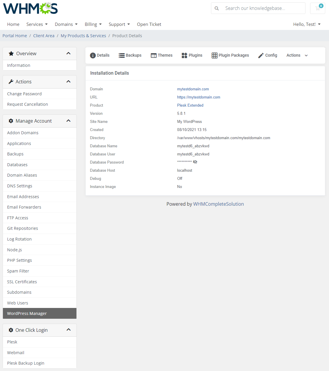 Plesk Extended For WHMCS: Module Screenshot 23