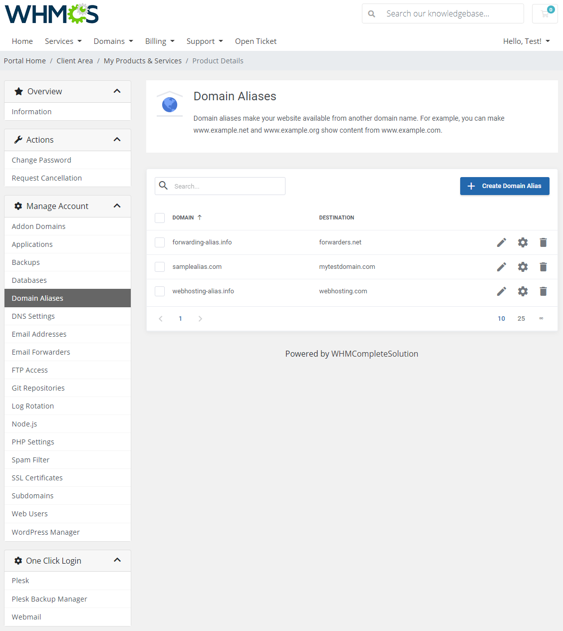 Plesk Extended For WHMCS: Module Screenshot 7