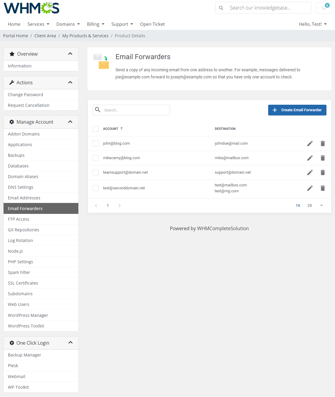 Plesk Extended For WHMCS: Module Screenshot 10