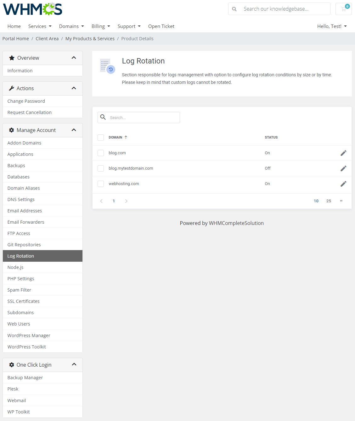 Plesk Extended For WHMCS: Module Screenshot 13