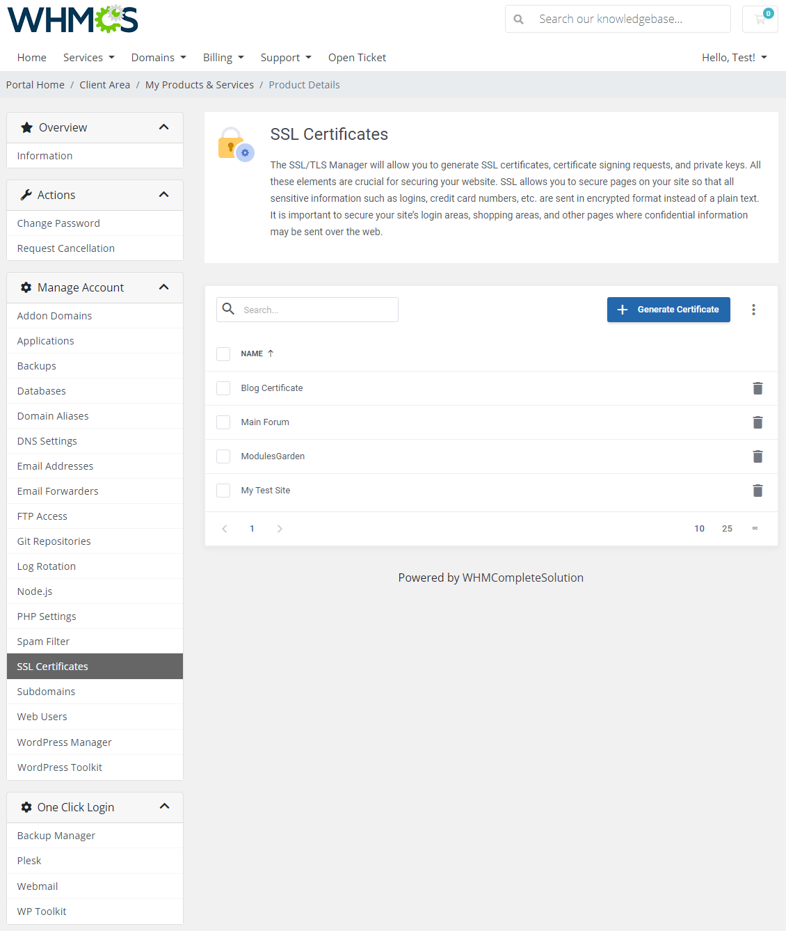 Plesk Extended For WHMCS: Module Screenshot 18