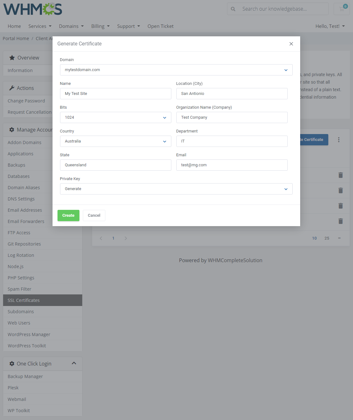 Plesk Extended For WHMCS: Module Screenshot 19