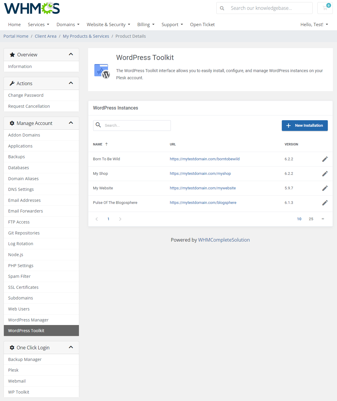 Plesk Extended For WHMCS: Module Screenshot 26
