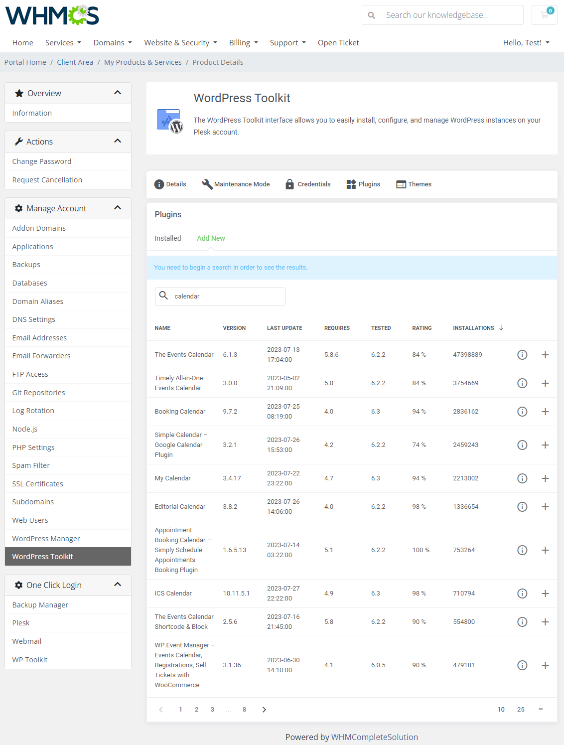 Plesk Extended For WHMCS: Module Screenshot 28