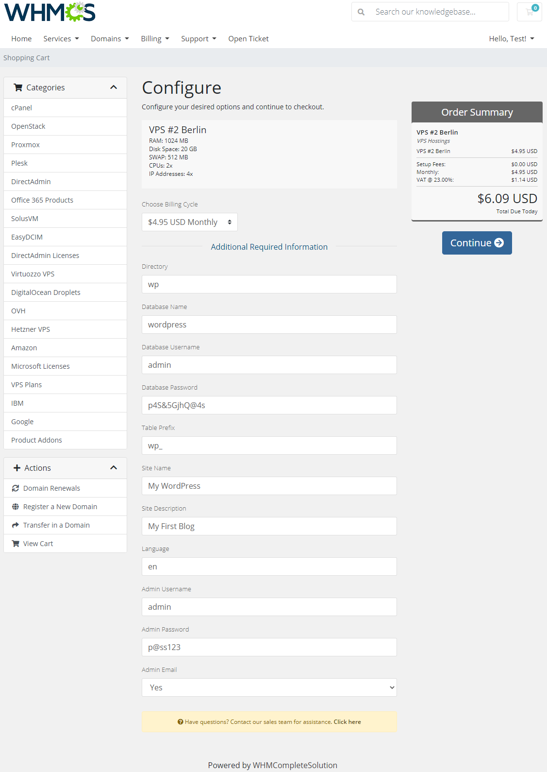 Plesk Extended For WHMCS: Module Screenshot 29