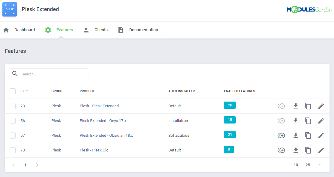 Plesk Extended For WHMCS: Module Screenshot 32