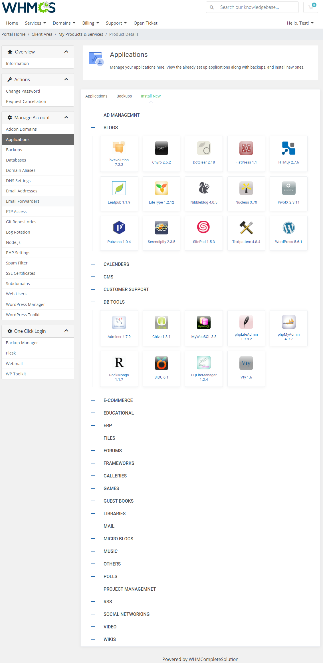 Plesk Extended For WHMCS: Module Screenshot 4