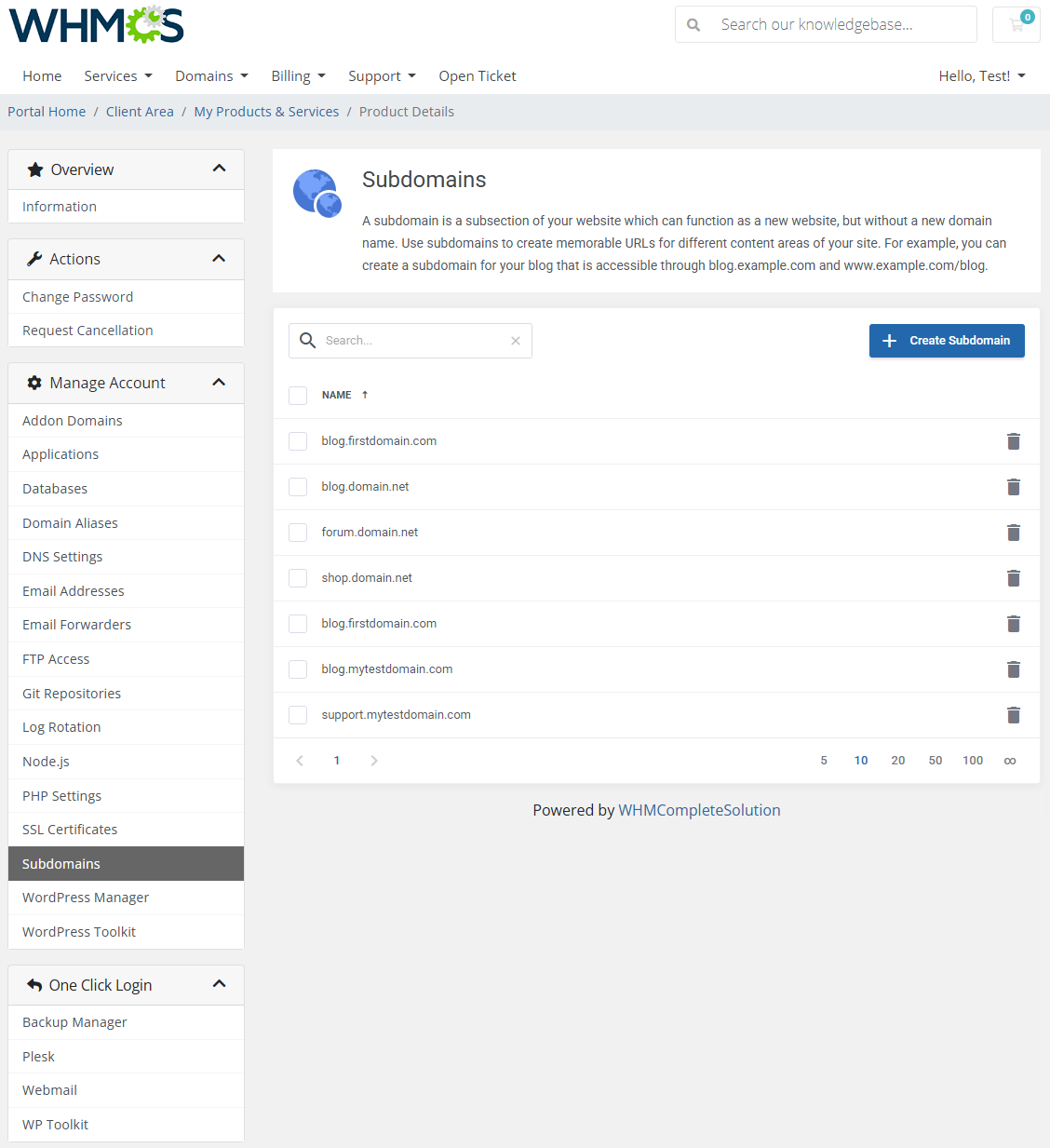 Plesk Extended For WHMCS: Module Screenshot 17