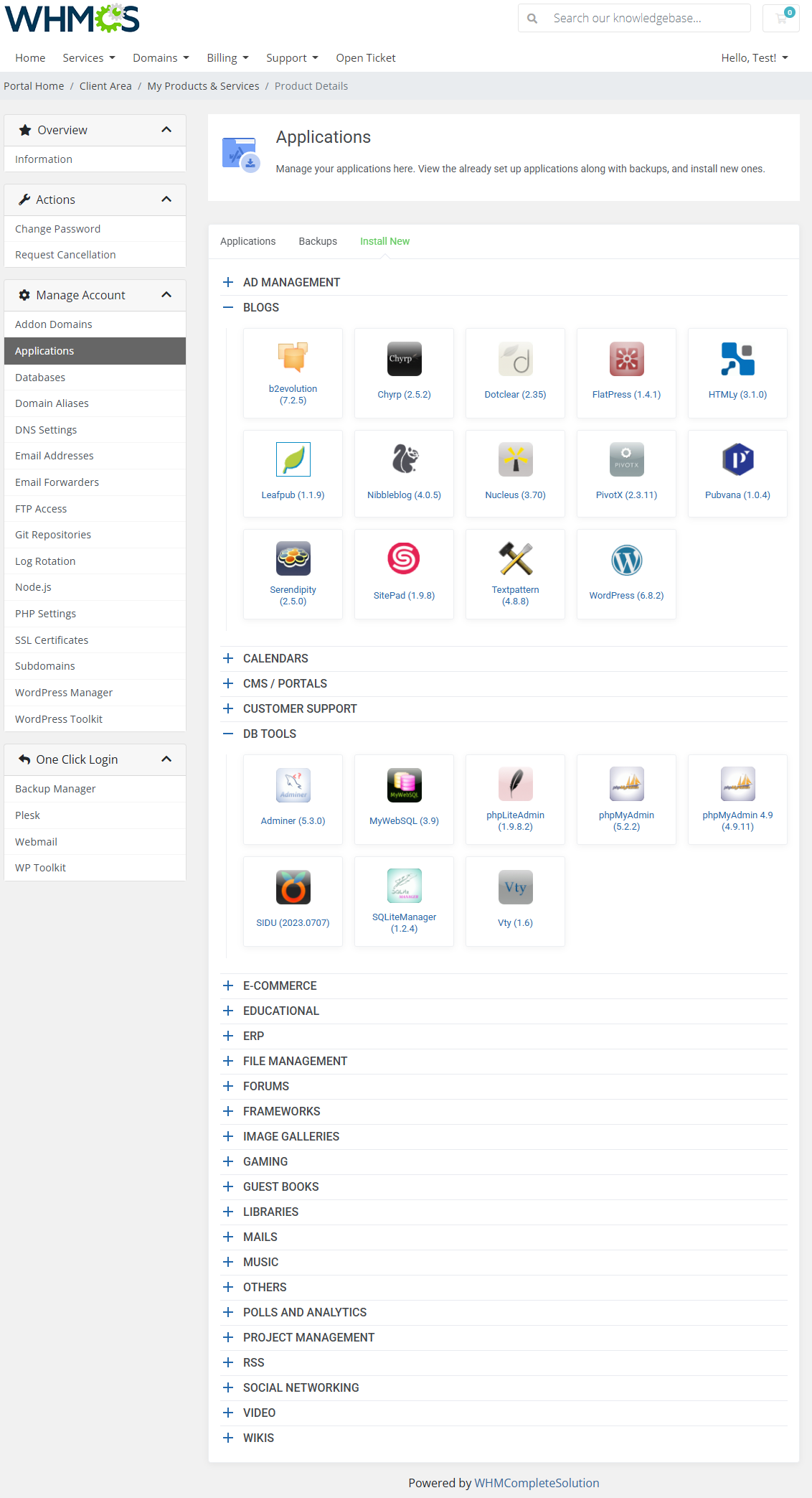 Plesk Extended For WHMCS: Module Screenshot 4