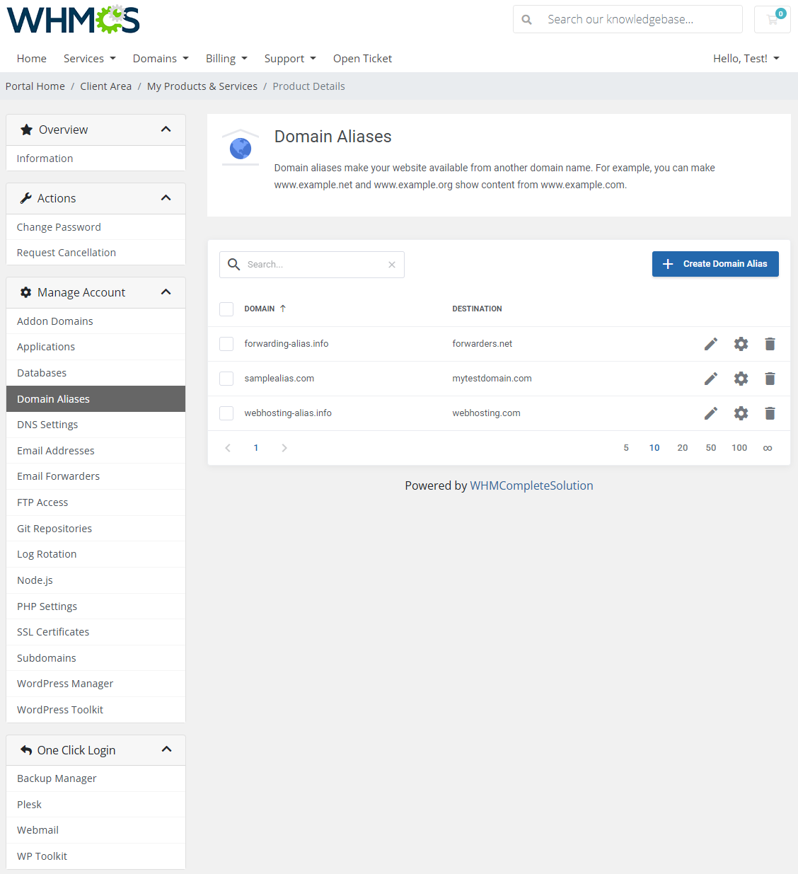 Plesk Extended For WHMCS: Module Screenshot 6