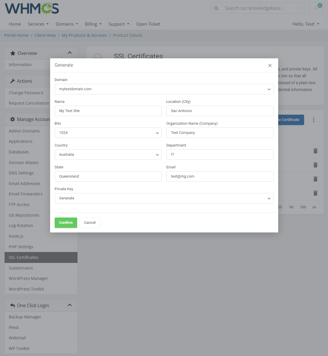 Plesk Extended For WHMCS: Module Screenshot 16