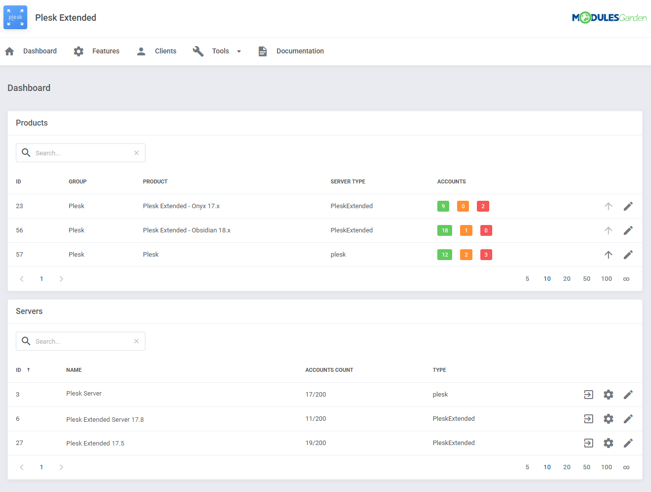 Plesk Extended For WHMCS: Module Screenshot 27
