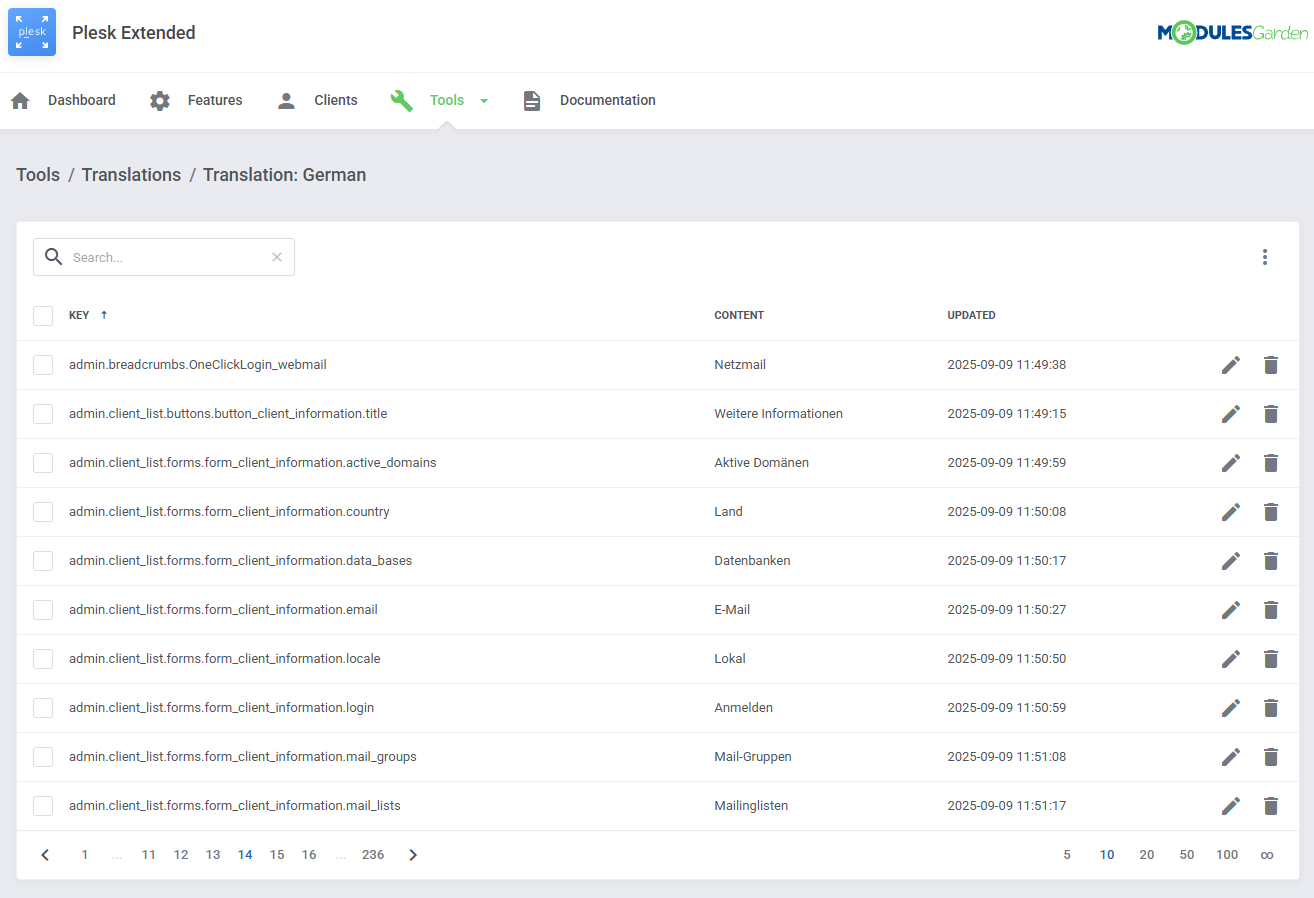 Plesk Extended For WHMCS: Module Screenshot 33