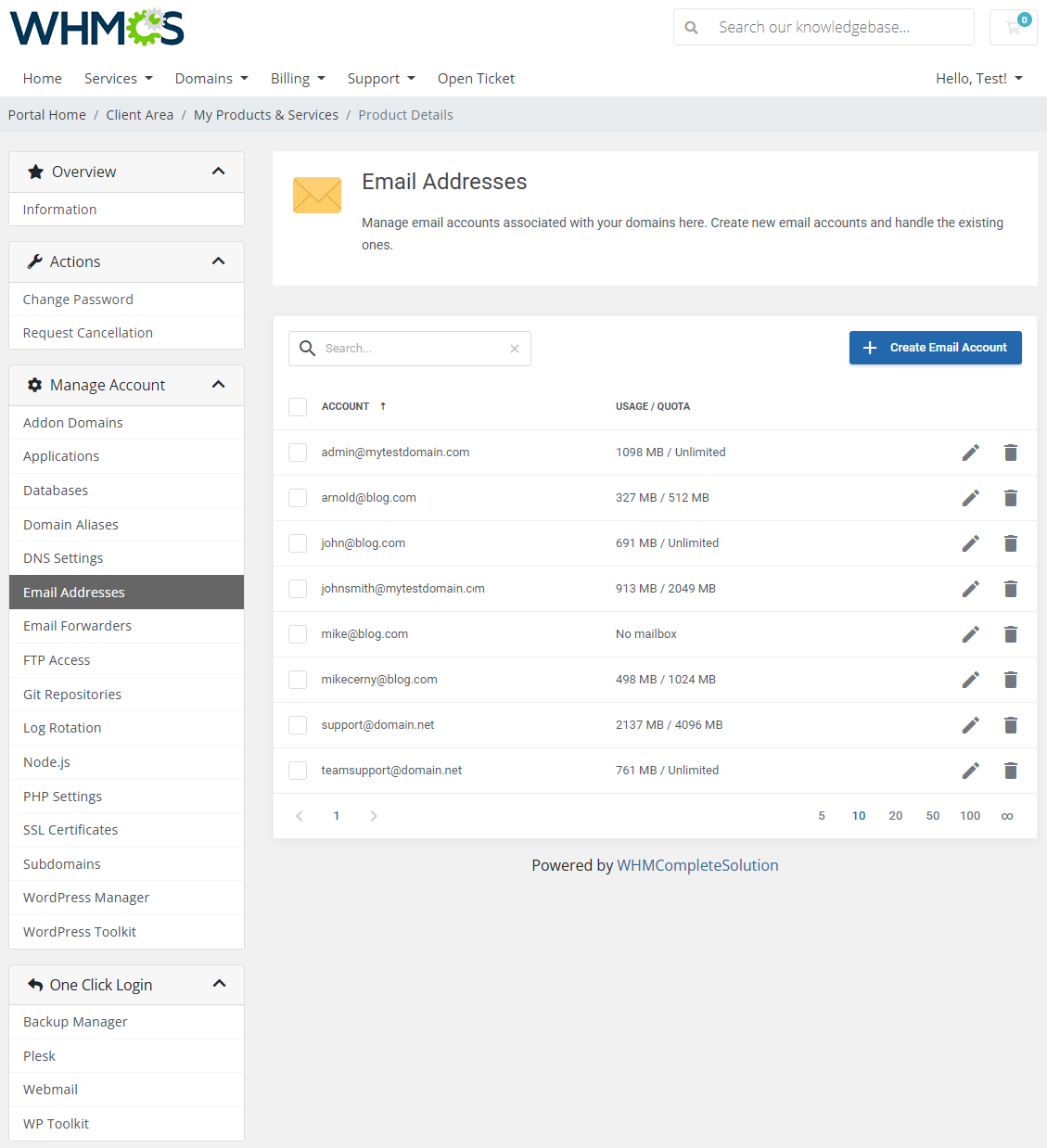 Plesk Extended For WHMCS: Module Screenshot 8