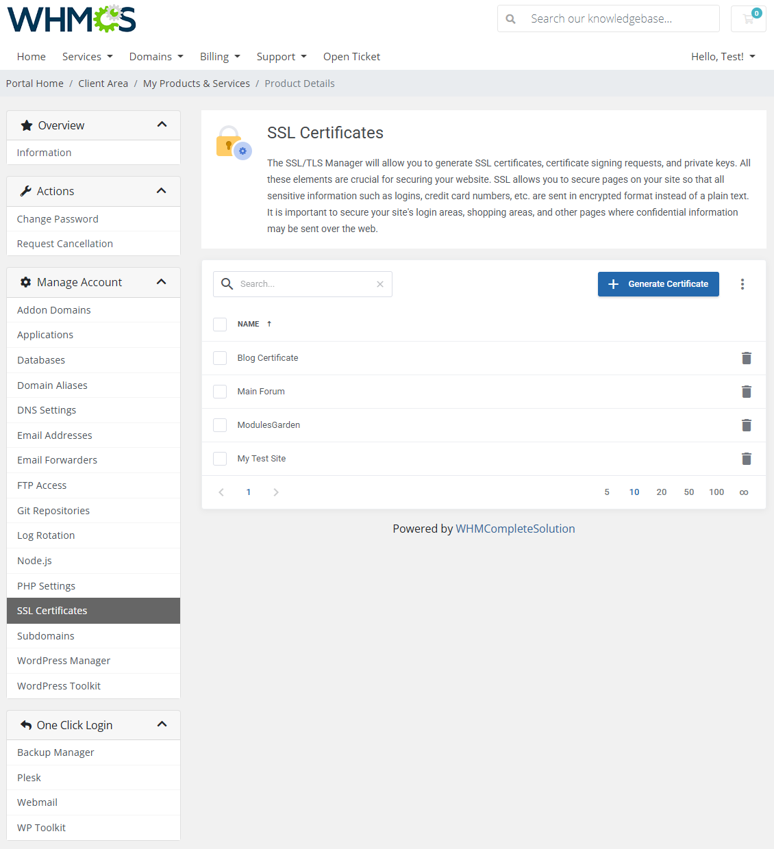 Plesk Extended For WHMCS: Module Screenshot 15