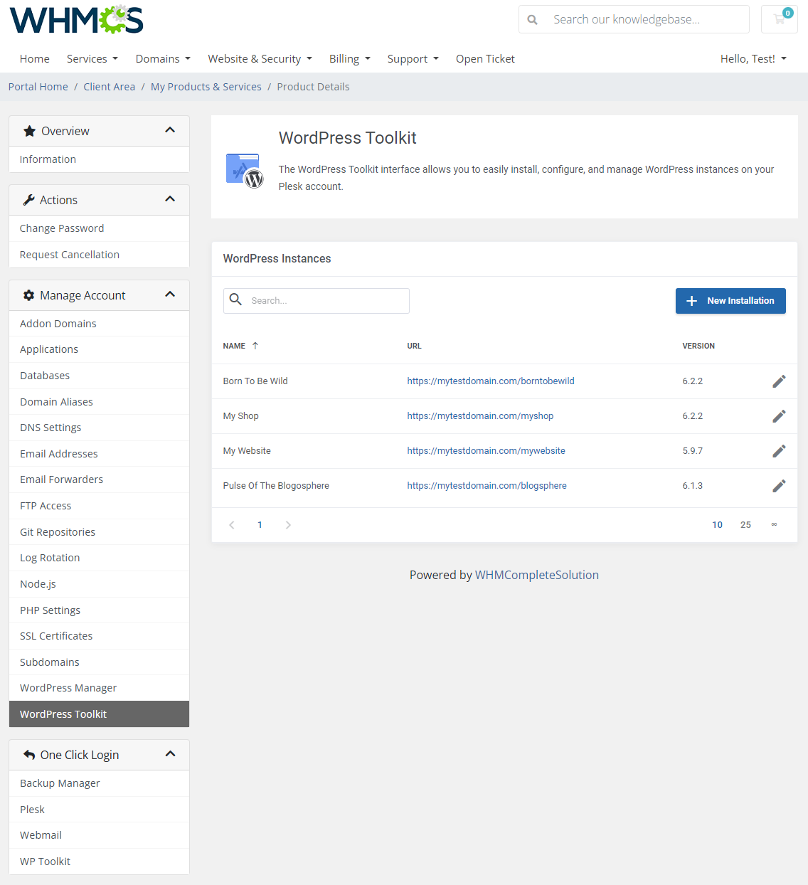 Plesk Extended For WHMCS: Module Screenshot 22