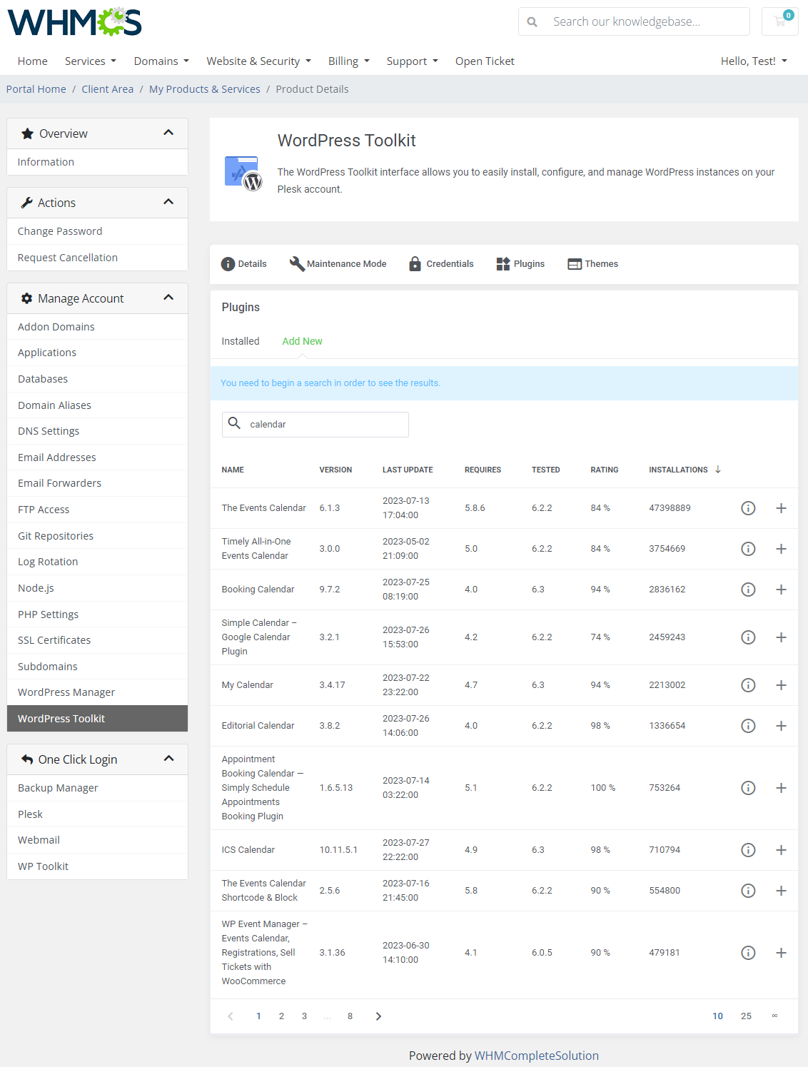 Plesk Extended For WHMCS: Module Screenshot 24
