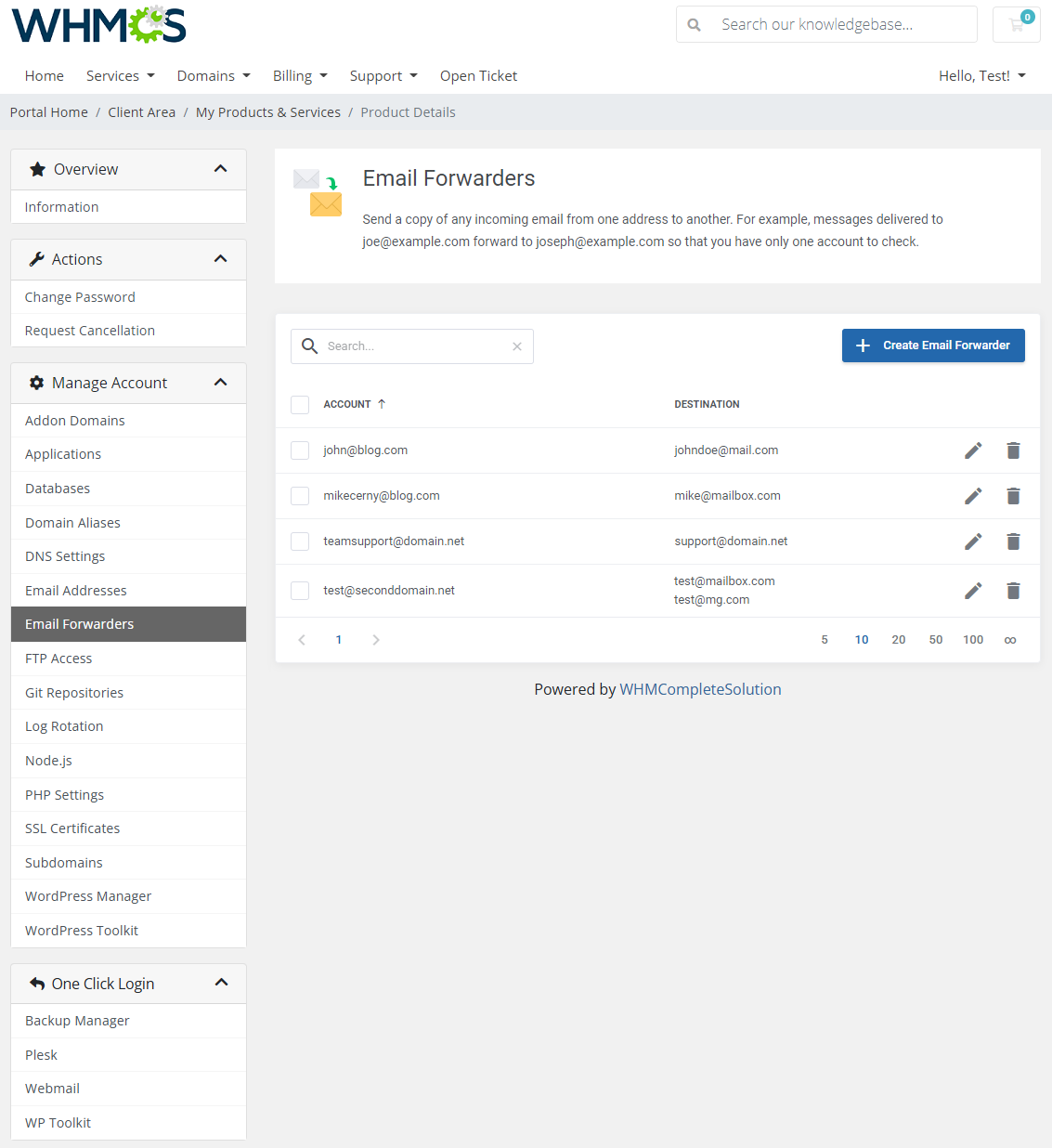 Plesk Extended For WHMCS: Module Screenshot 9