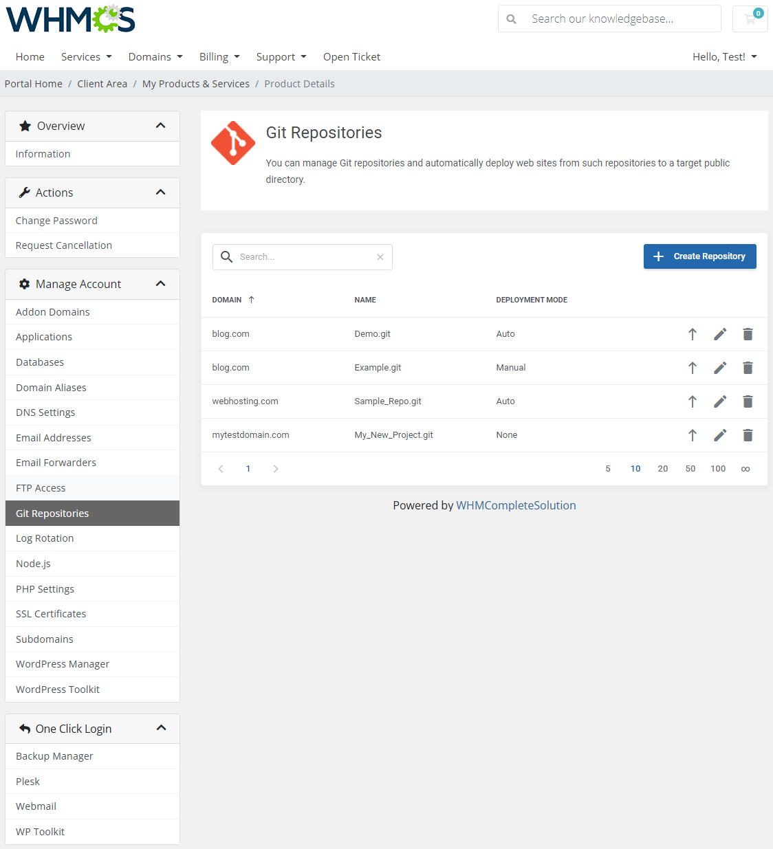 Plesk Extended For WHMCS: Module Screenshot 11