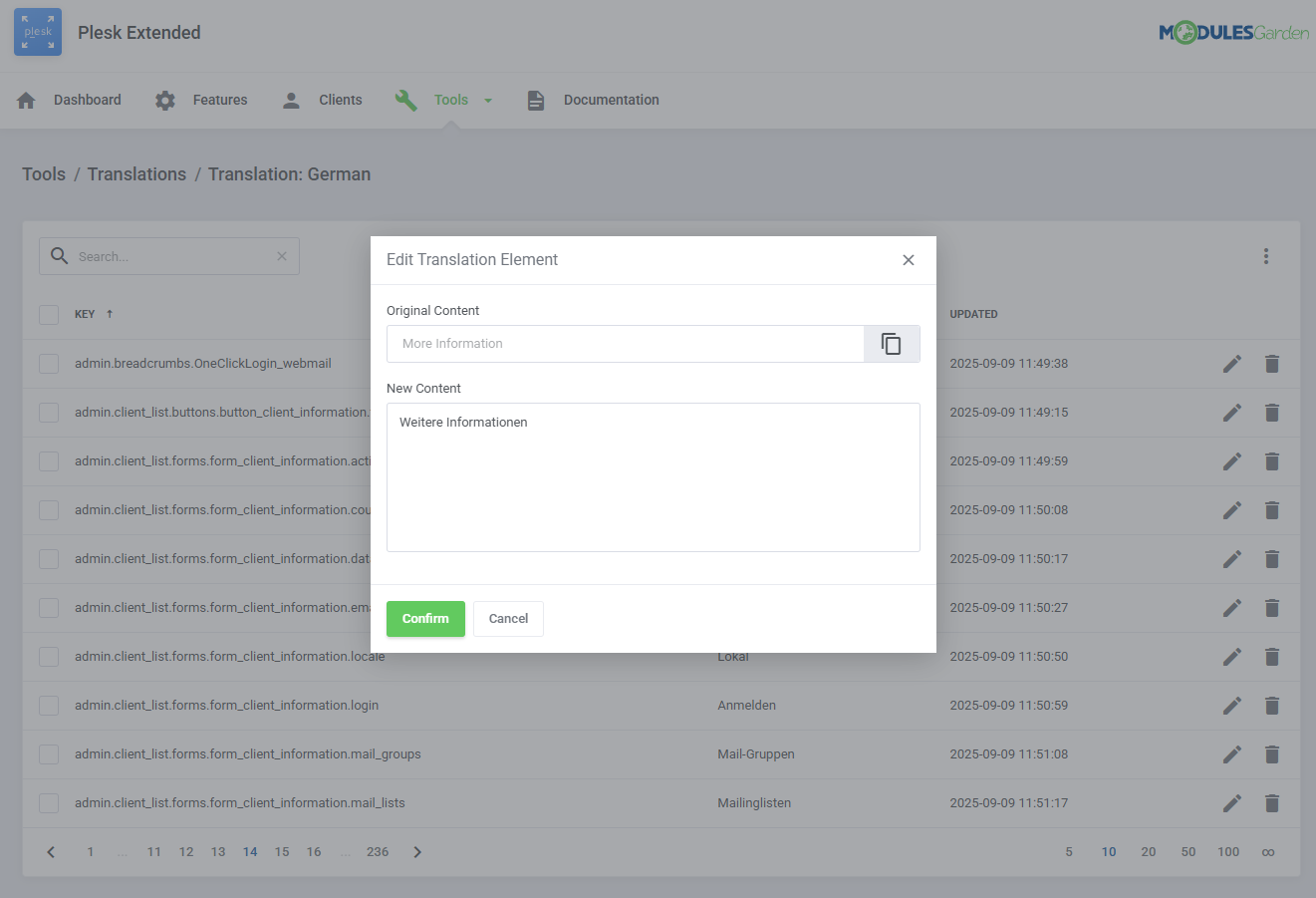 Plesk Extended For WHMCS: Module Screenshot 34