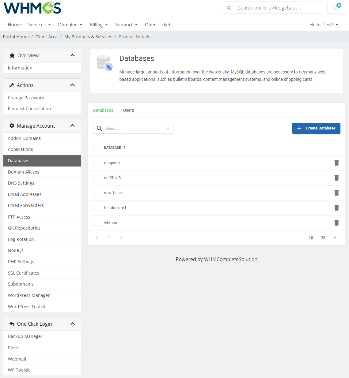 Plesk Extended For WHMCS: Module Screenshot 5