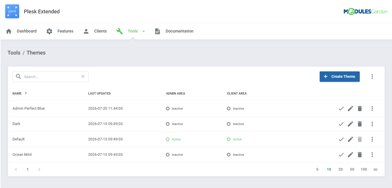 Plesk Extended For WHMCS: Module Screenshot 39