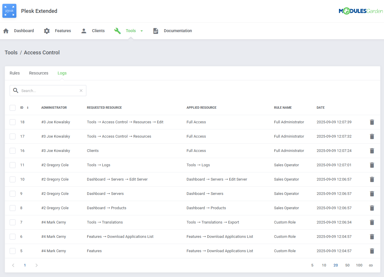 Plesk Extended For WHMCS: Module Screenshot 37