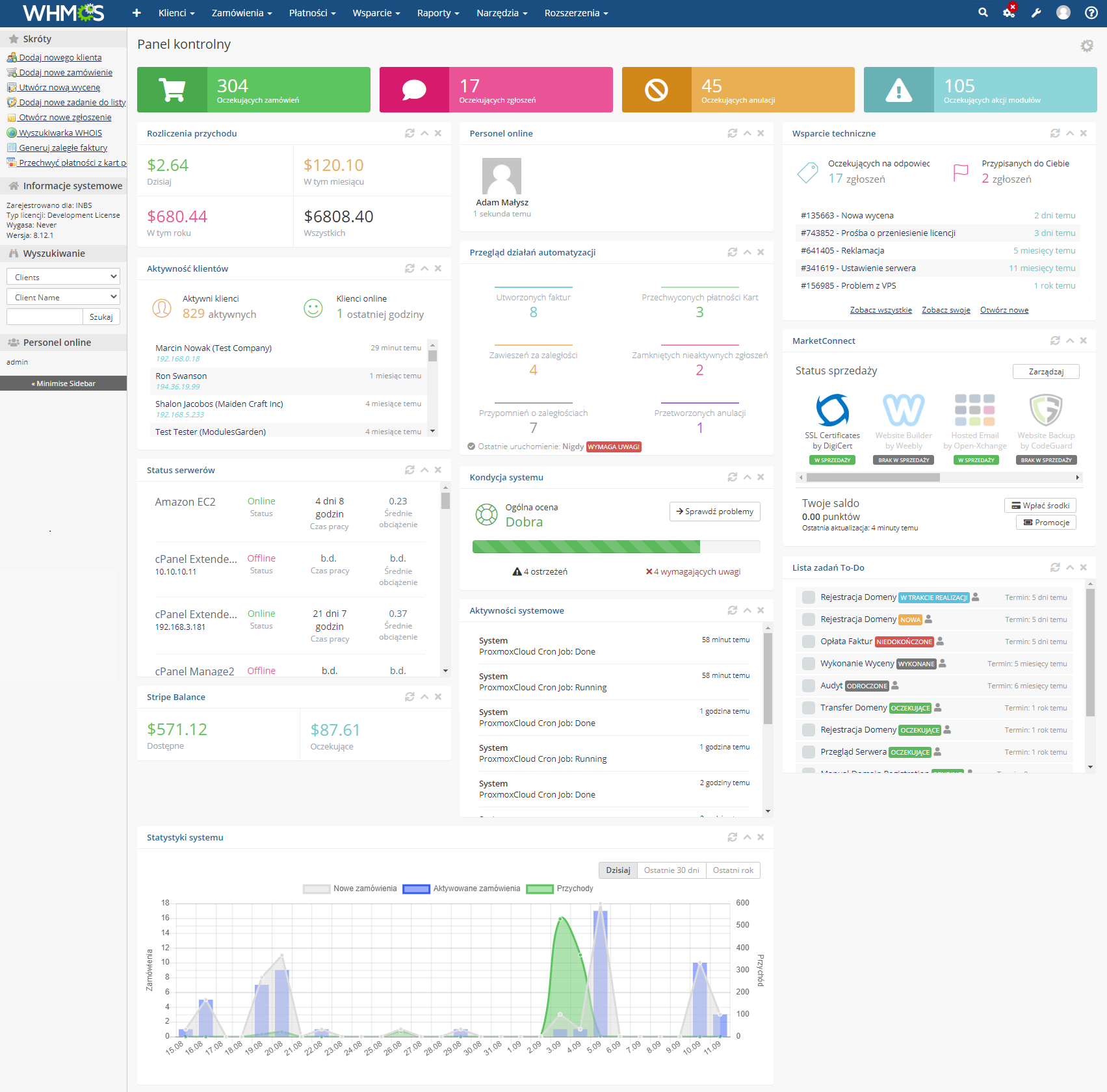 Polish Language Translation For WHMCS: Module Screenshot 19