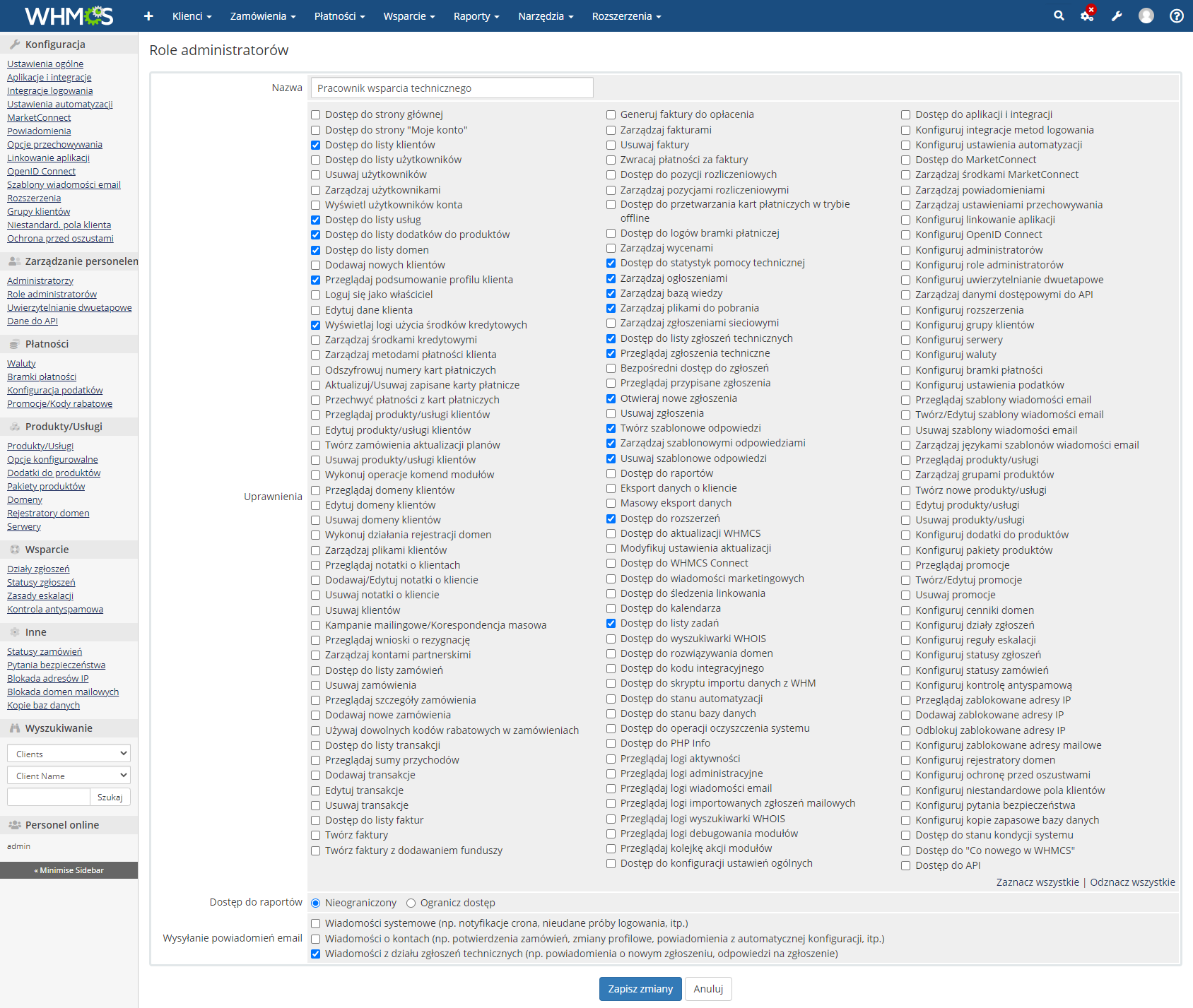 Polish Language Translation For WHMCS: Module Screenshot 31