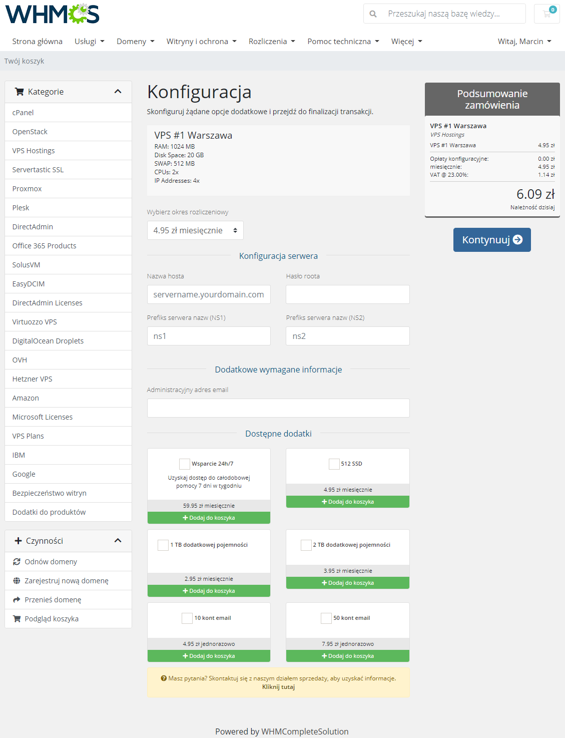 Polish Language Translation For WHMCS: Module Screenshot 9