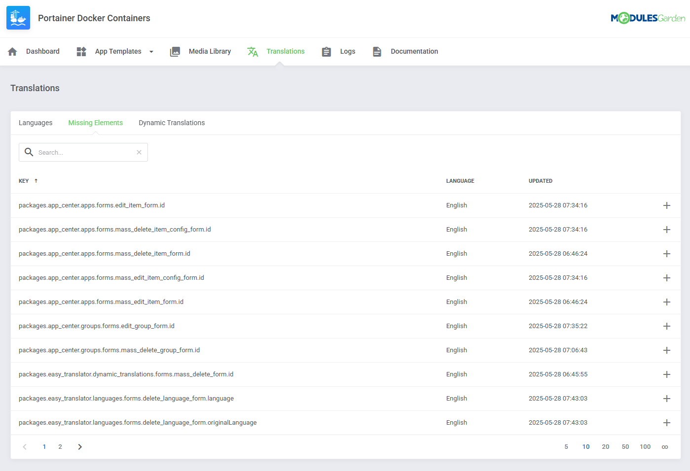 Portainer Docker Containers For WHMCS: Module Screenshot 24