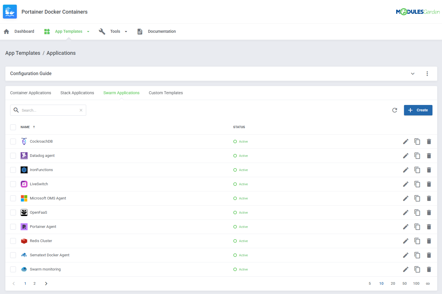 Portainer Docker Containers For WHMCS: Module Screenshot 17