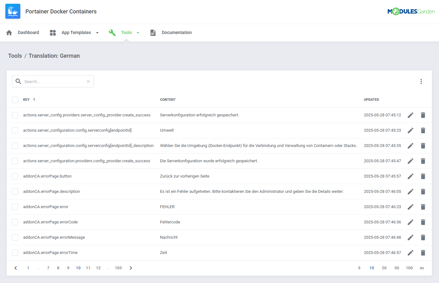 Portainer Docker Containers For WHMCS: Module Screenshot 25
