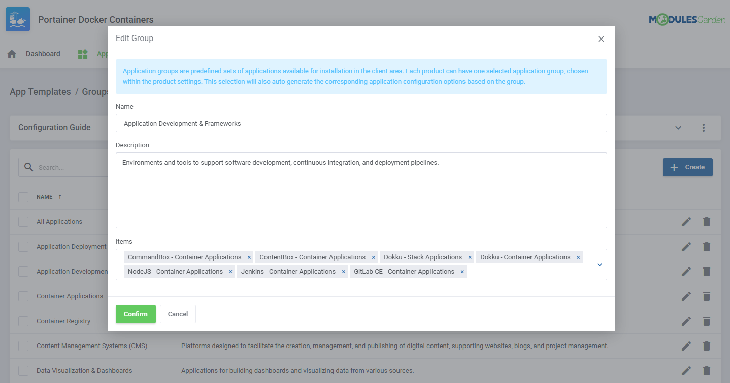 Portainer Docker Containers For WHMCS: Module Screenshot 22
