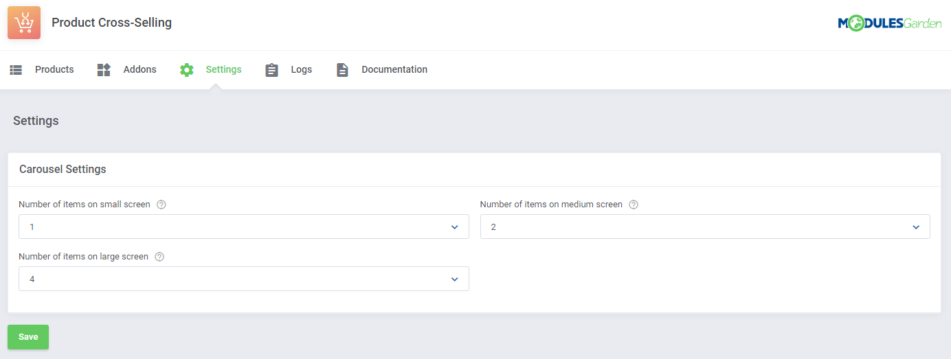 Product Cross-Selling For WHMCS: Module Screenshot 10