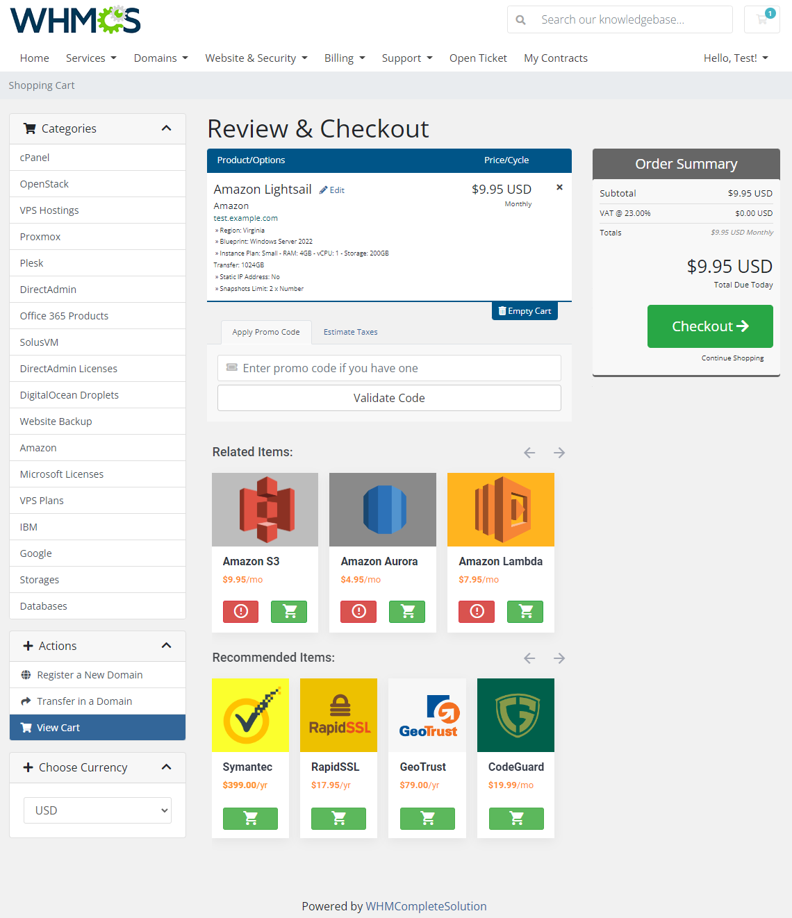 Product Cross-Selling For WHMCS: Module Screenshot 4