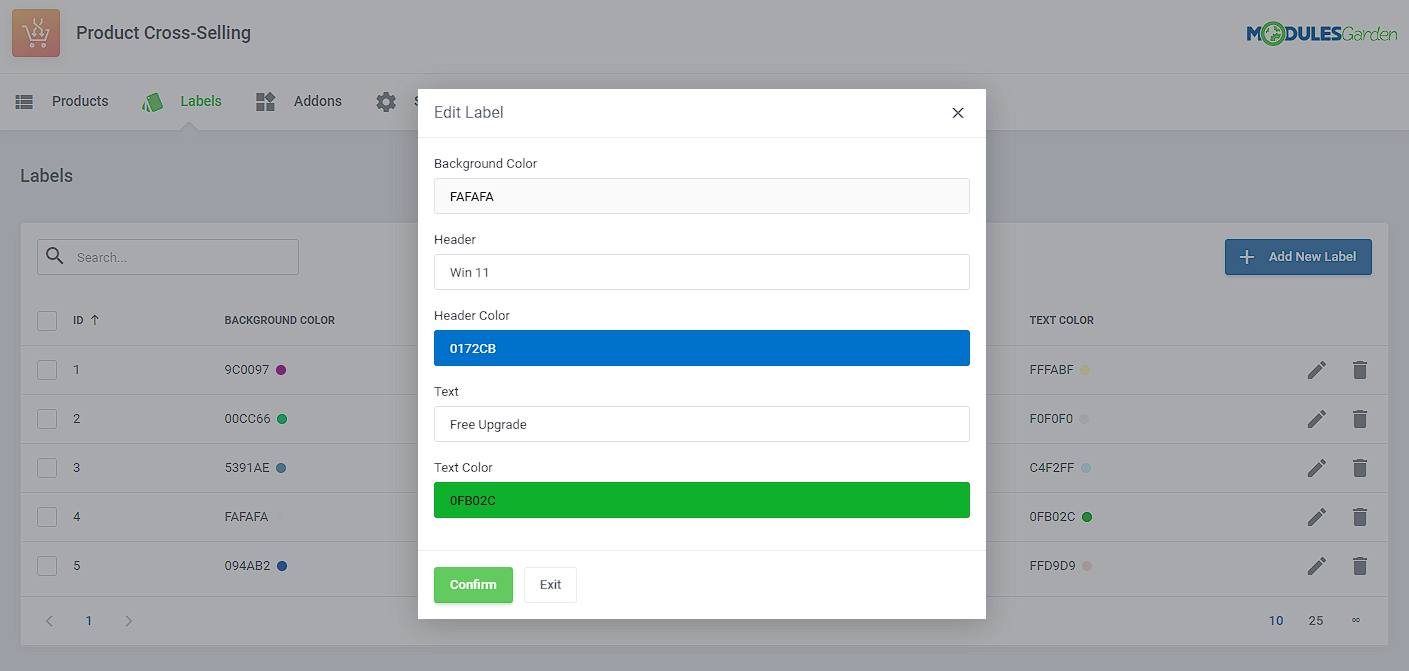 Product Cross-Selling For WHMCS: Module Screenshot 11
