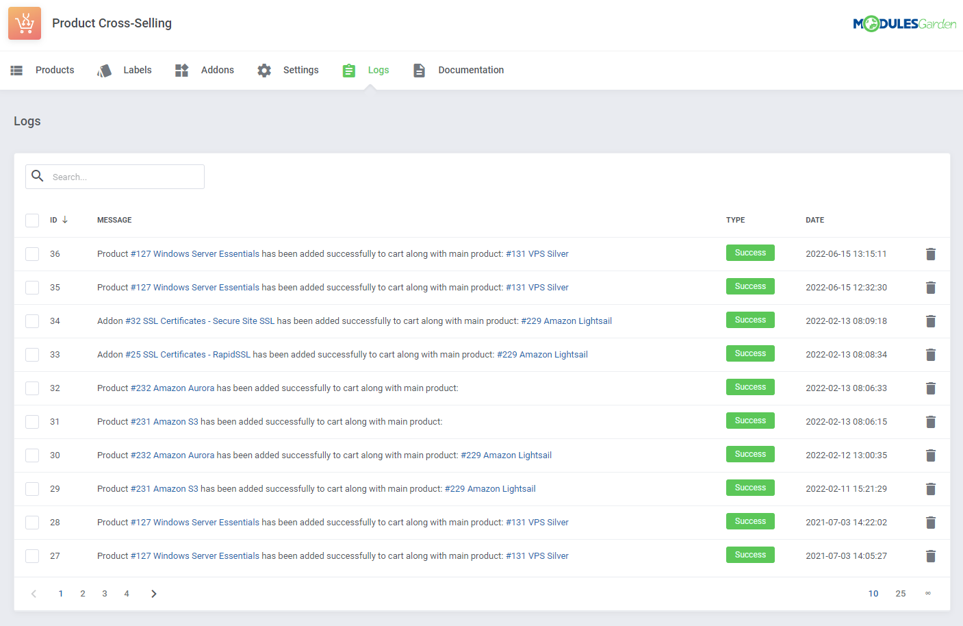 Product Cross-Selling For WHMCS: Module Screenshot 14