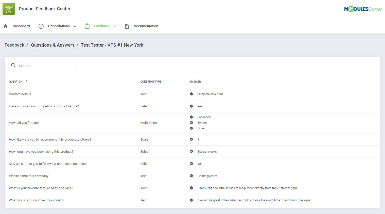 Product Feedback Center For WHMCS: Module Screenshot 18