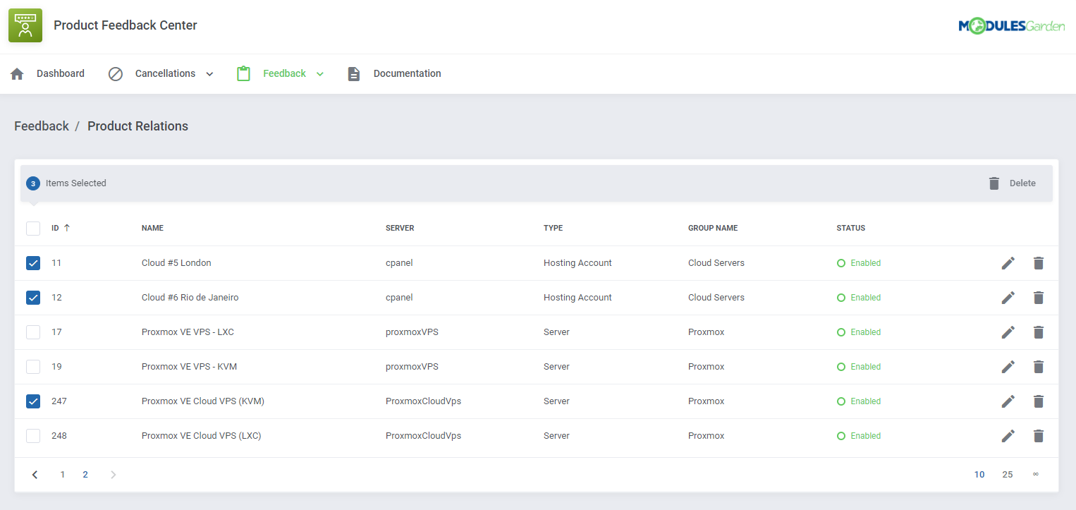 Product Feedback Center For WHMCS: Module Screenshot 22