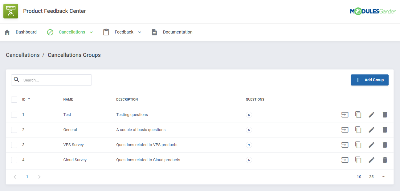 Product Feedback Center For WHMCS: Module Screenshot 8