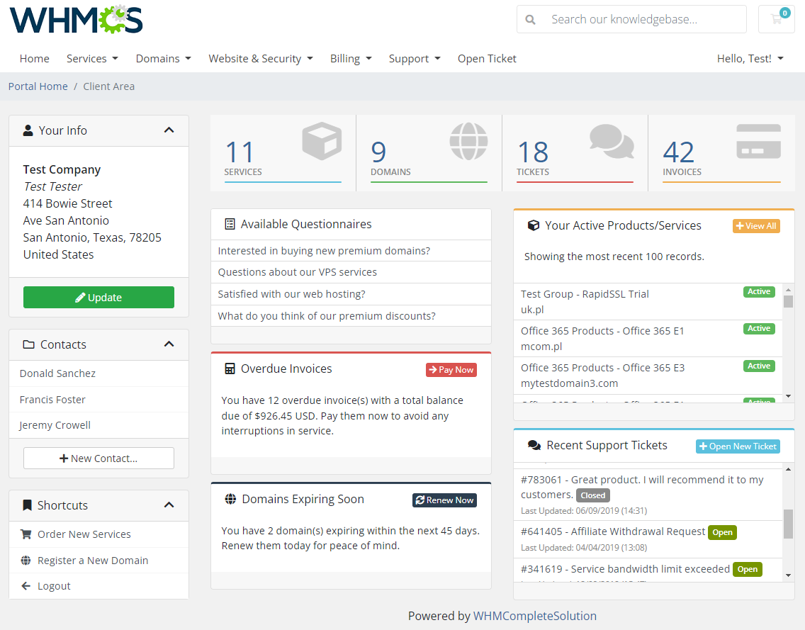 Product Feedback Center For WHMCS: Module Screenshot 6