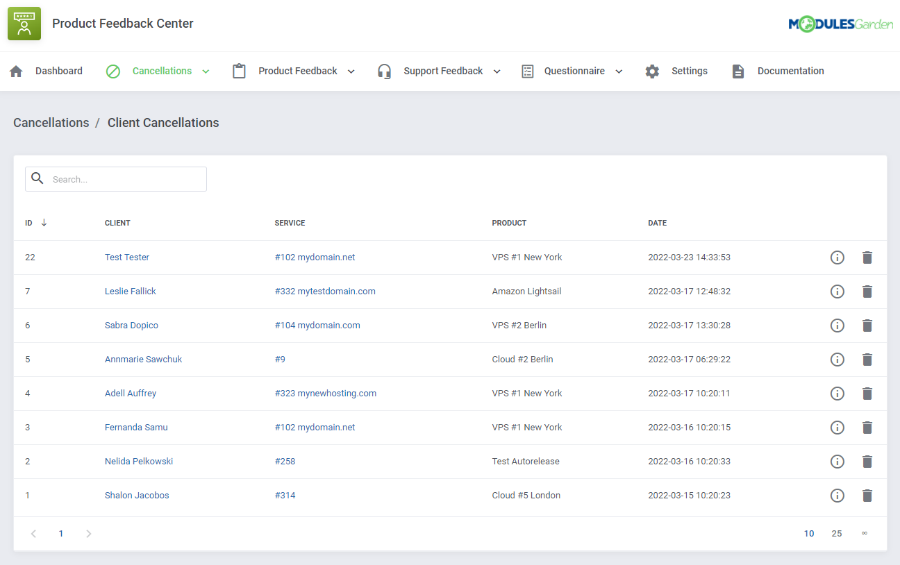 Product Feedback Center For WHMCS: Module Screenshot 8