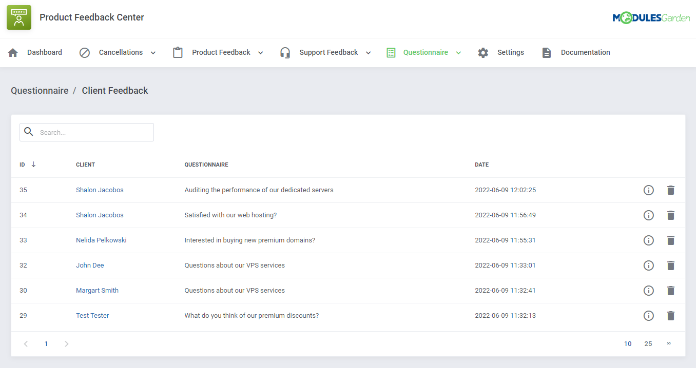 Product Feedback Center For WHMCS: Module Screenshot 29