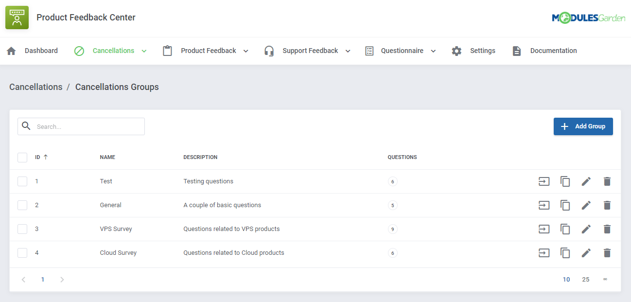 Product Feedback Center For WHMCS: Module Screenshot 10