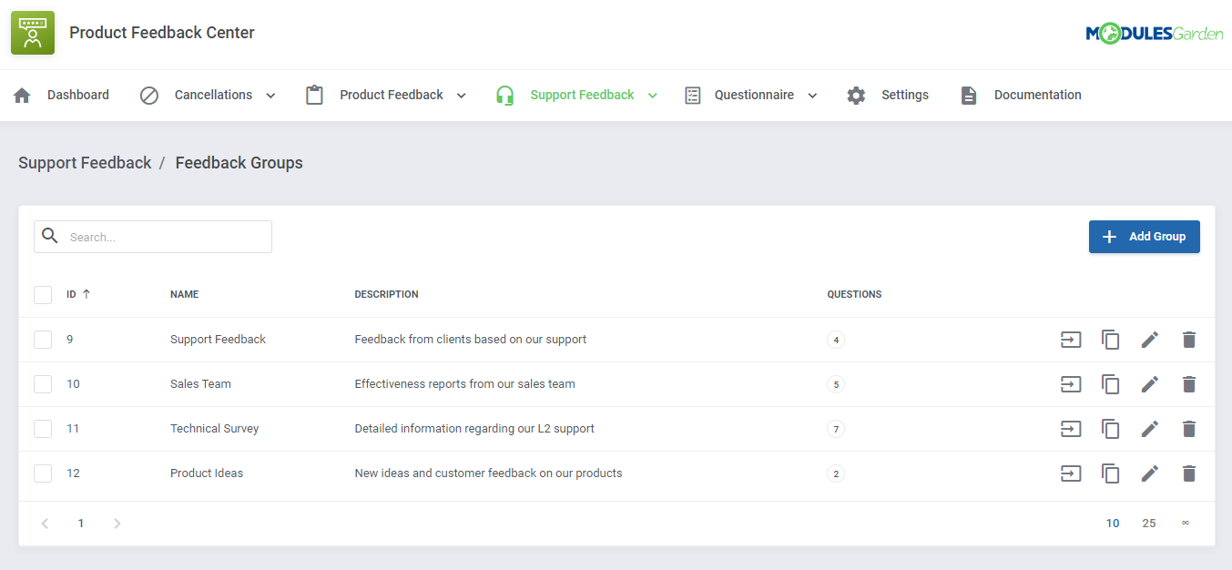 Product Feedback Center For WHMCS: Module Screenshot 27