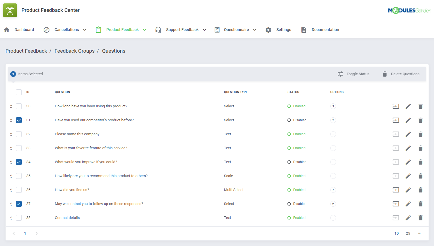 Product Feedback Center For WHMCS: Module Screenshot 23