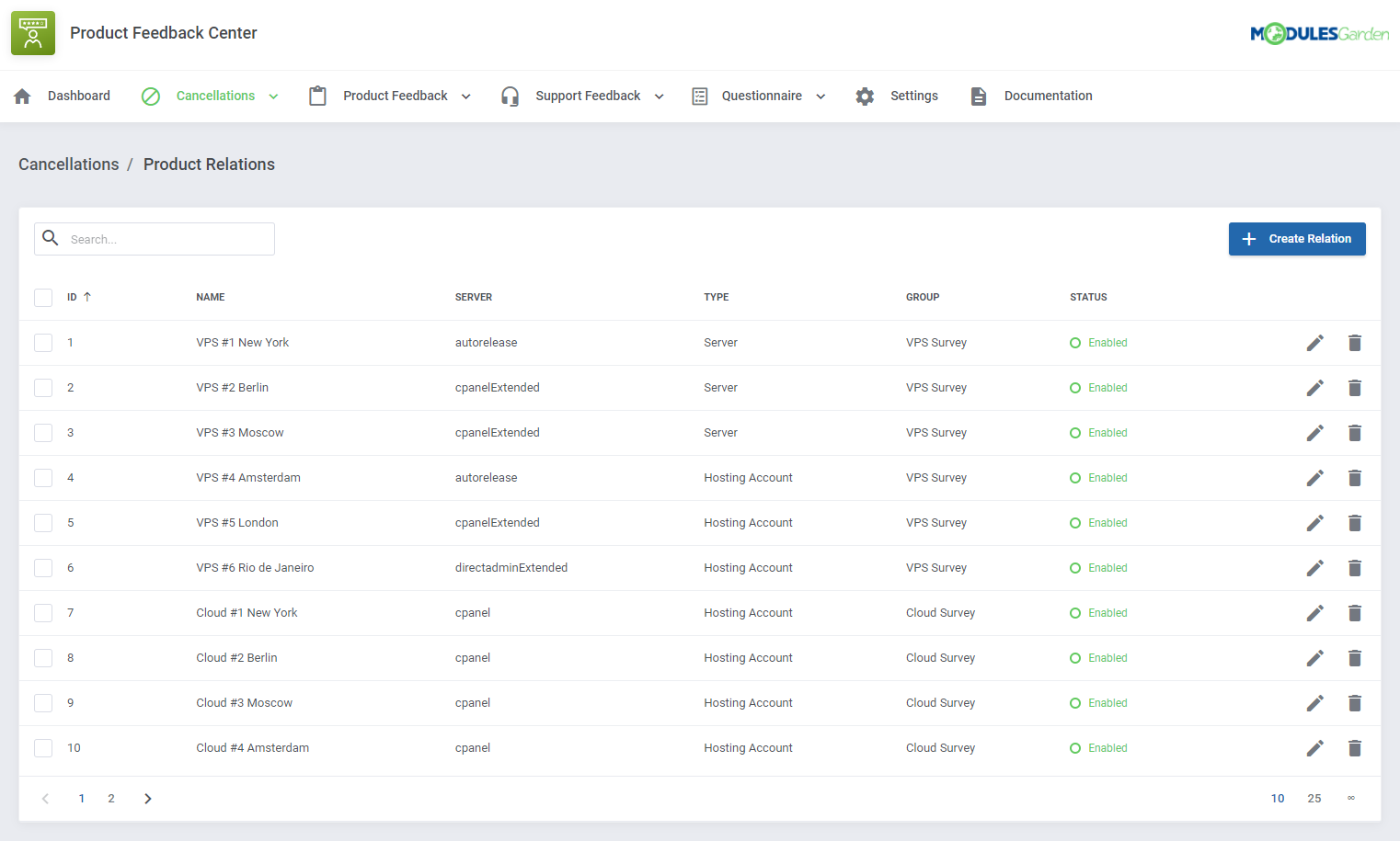 Product Feedback Center For WHMCS: Module Screenshot 16