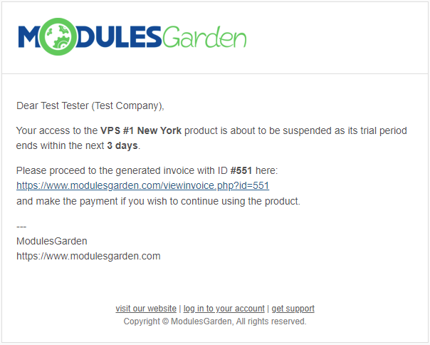 Product Free Trial Manager For WHMCS: Module Screenshot 7